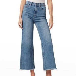 Joe’s Jeans Tha Mia Wide Leg RawHem Ankle Jeans